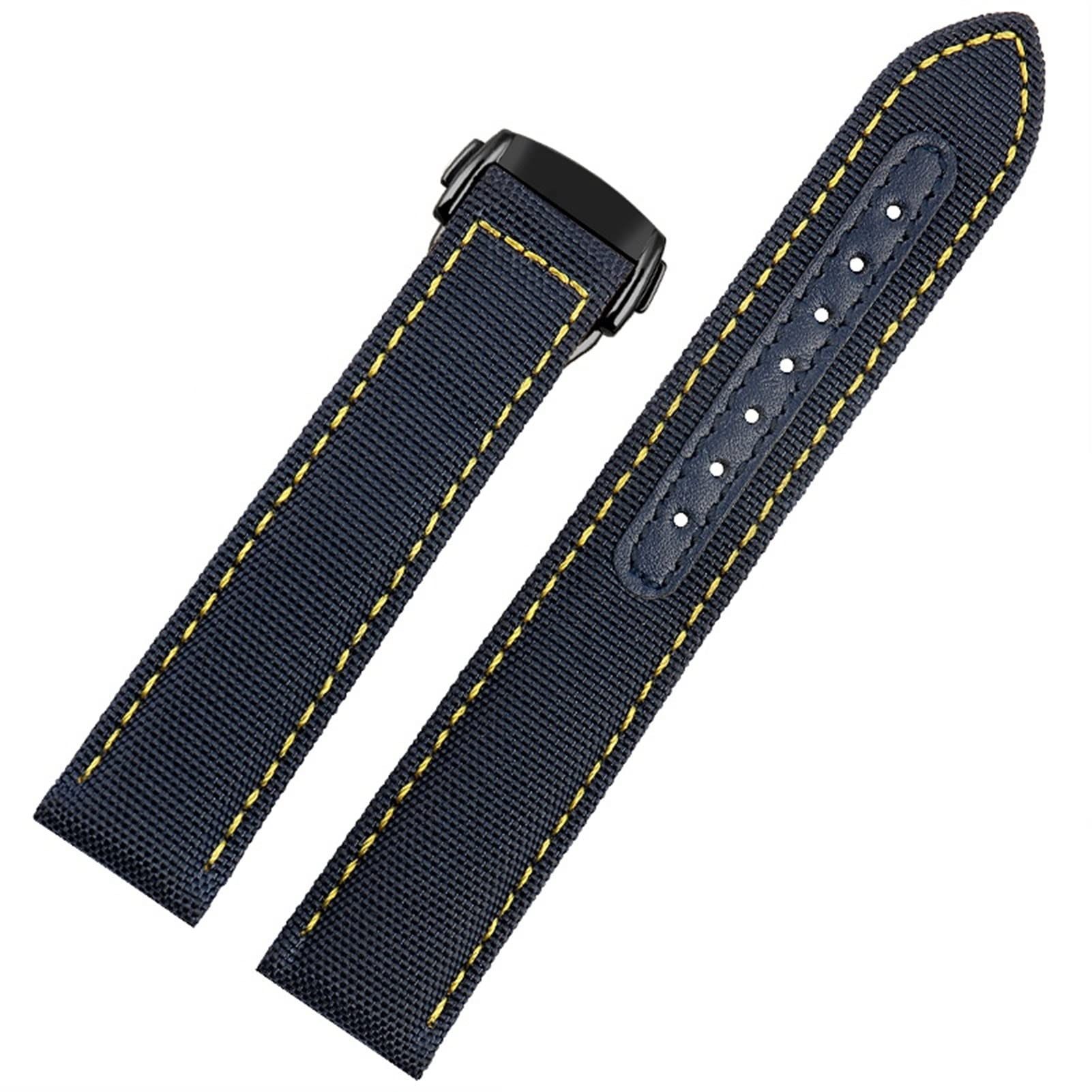 For Omega Seamaster 300 Fabric Leather AQUA TERRA 150 cupuncture needle captain Woven Nylon Canvas Watch Strap 19mm 20mm 21mm 2mm Watchbands