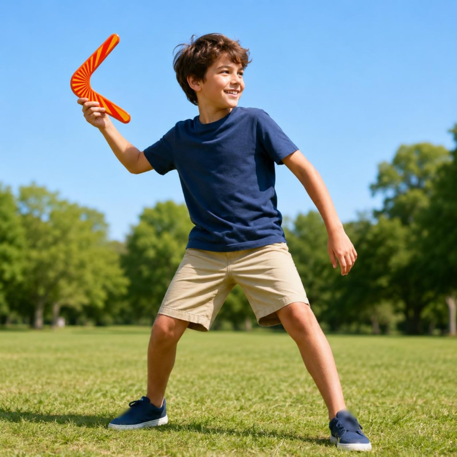Amazon.com: FashionCha Children Outdoor Boomeran Wooden Boomerang