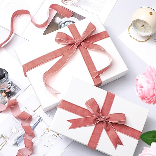 Miniatura 308 de Chuangdi 3/8 pulgadas, 60 yardas, cinta de terciopelo azul verde azulado de Navidad, cintas anchas de terciopelo vintage para adornos de árbol