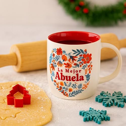 Miniatura 6 de Triple Gifffted Taza de café La Mejor Abuela en español, regalos para la mejor abuela latina del mundo, regalo del día de las Madres, Día de la