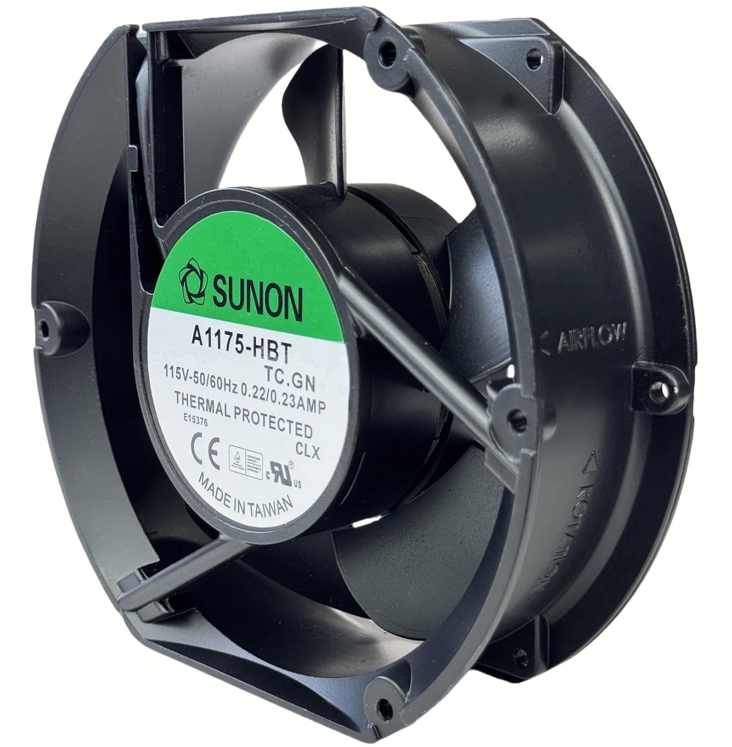 for SUNON A1175-HBT TC.GN AXIAL Fan, 115VAC 50/60Hz 0.22/0.23A 2-pin Cooling Fan 172×150×51mm Fan A1175-HBT TC.GN