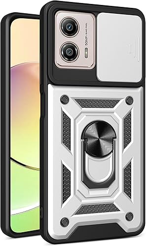 Vista 49 de Compatible con Tecno Pova 5 carcasa de soporte, con cubierta deslizante para lente de cámara compatible con Tecno Pova 5 Free Fire LH7n, funda azul