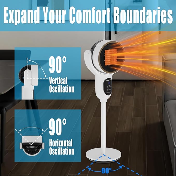 Calefactor Eléctrico Portátil Cerámico PTC 1500W 120V miniatura 4