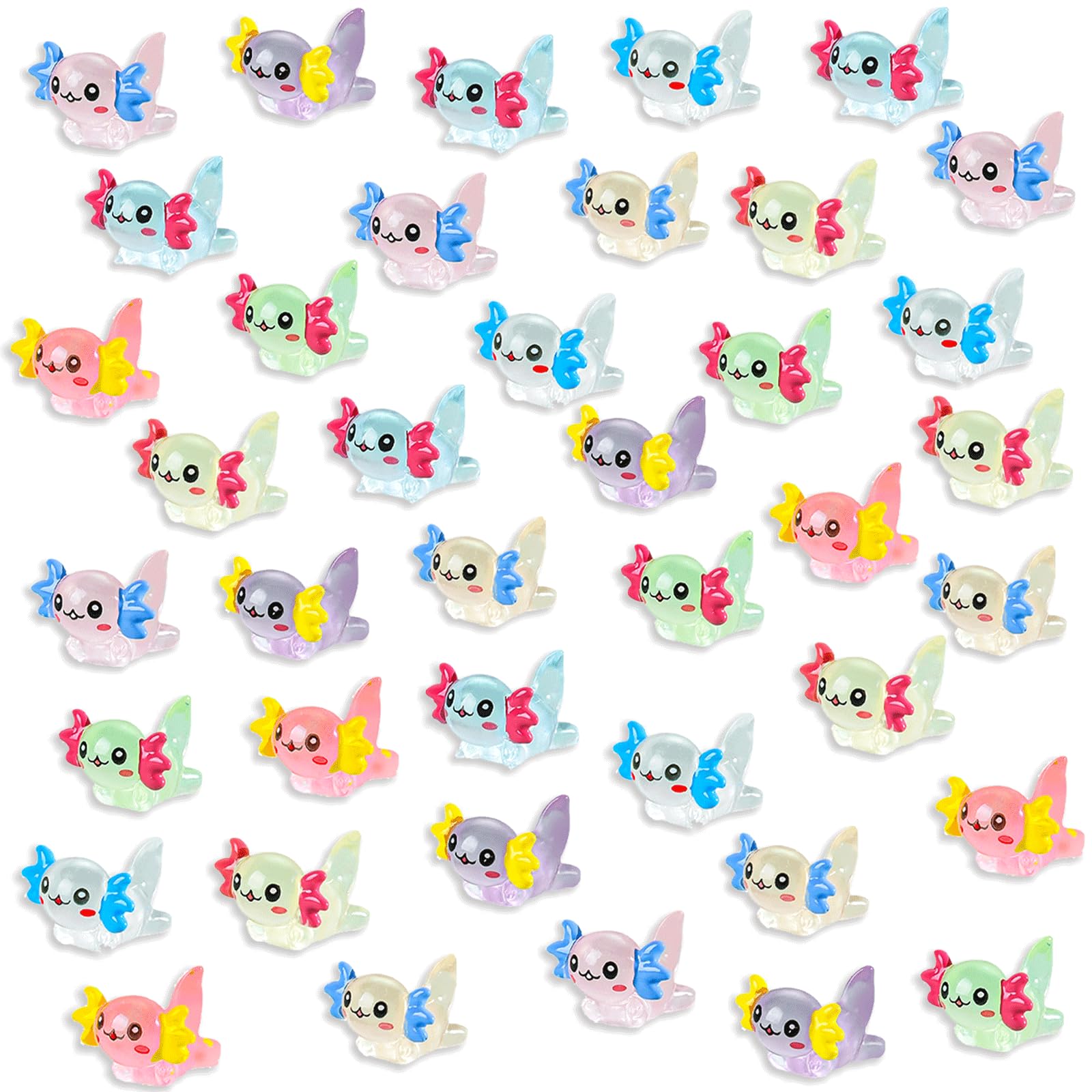 Animaux miniatures phosphorescents pour maison de poupée