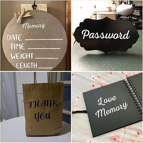 Miniatura 3 de Plantillas de letras del alfabeto para pintar, paquete de 16 plantillas de plantillas de letras para madera, pasteles, galletas y manualidades,