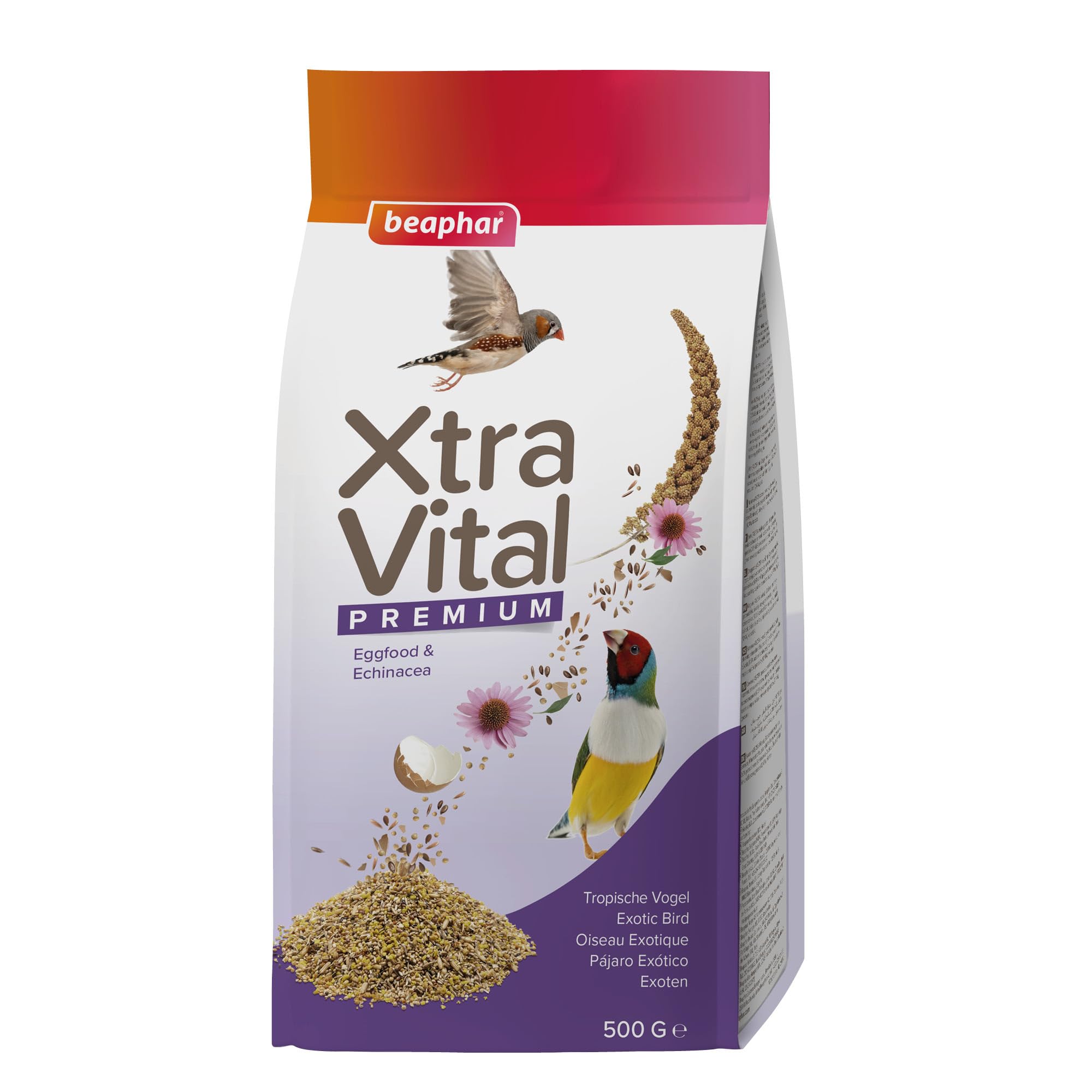 Beaphar XTRAVITAL Alimentation Premium Oiseaux Exotiques 500g