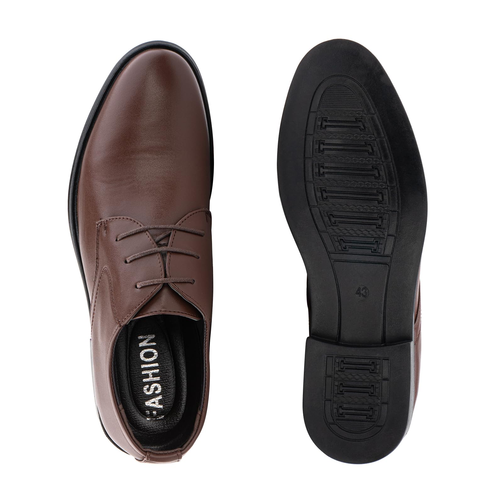 Derby Buty Oxford Męskie sznurowane buty sukienka buty z niskim obcasem buty lakierowana skóra robocza formalna panna młoda czarne brązowe EU 37-48, G Xz702 brązowy, 47 EU
