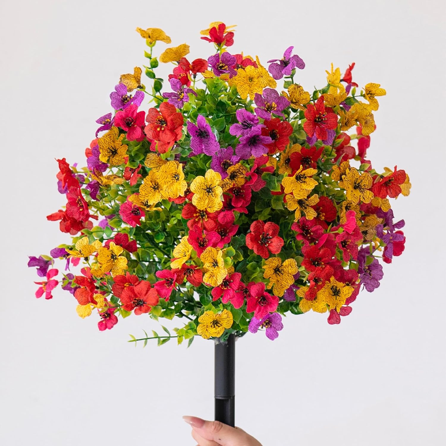 Zealburst Flowers, Zealburst Artificial Flowers Violet for Outdoor Indoor Garden Home Decoration (4)