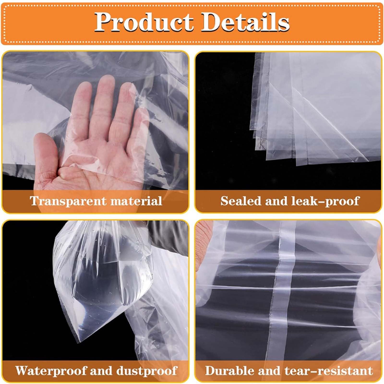 Sacchetti plastica trasparente per alimenti 10x20cm Offerta