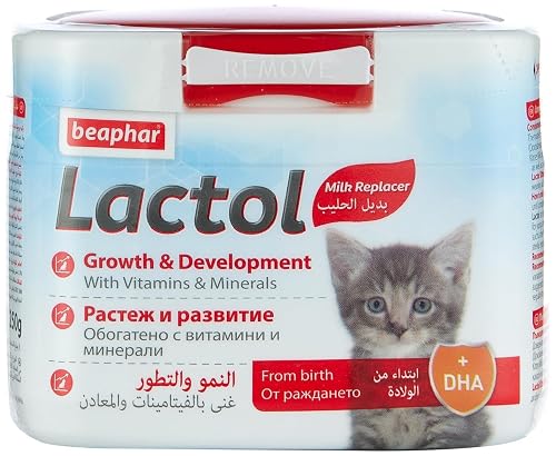 Beaphar Lactol Newborn Kitten Milk Food with DHA, Vitamins & Minerals, Kitten Milk Replacer- 200g
