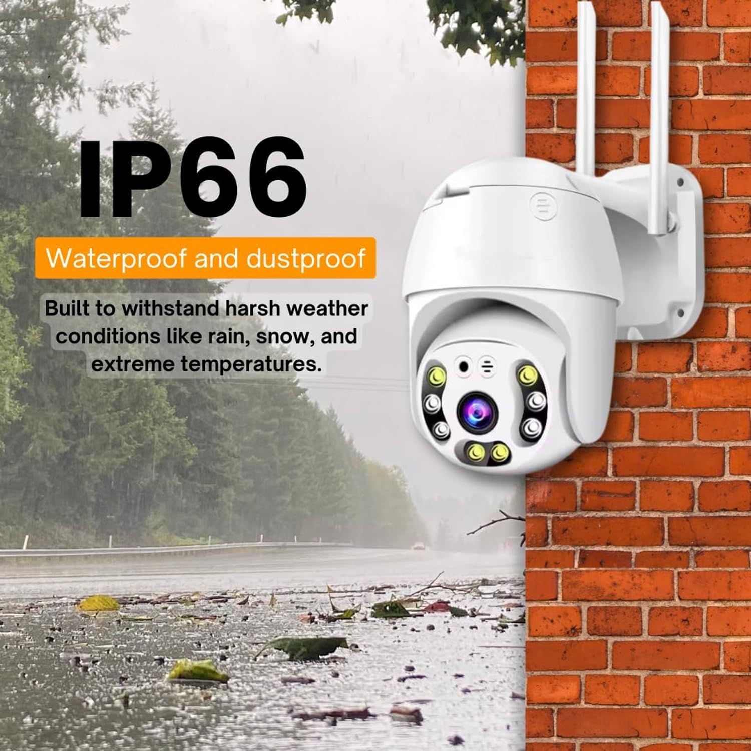 TP Plus 5MP Outdoor Smart WiFi Wireless IP CCTV Security Camera | Colored Light Vision | 2-Way Audio | Motion Track | Cruise Mode | Support 128 GB Micro SD Card Slot (Dome Camera K-803) - Image 7 thumbnail