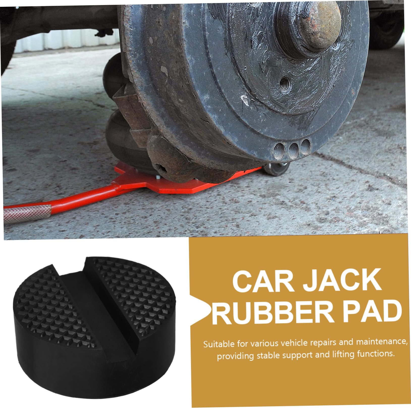 iplusmile 4 Pz Jack della gru sollevatore martinetto da pavimento per supporto cuscinetti del cavalletto martinetti per jack da pavimento cuscinetti in gomma per jack gomma da cancellare