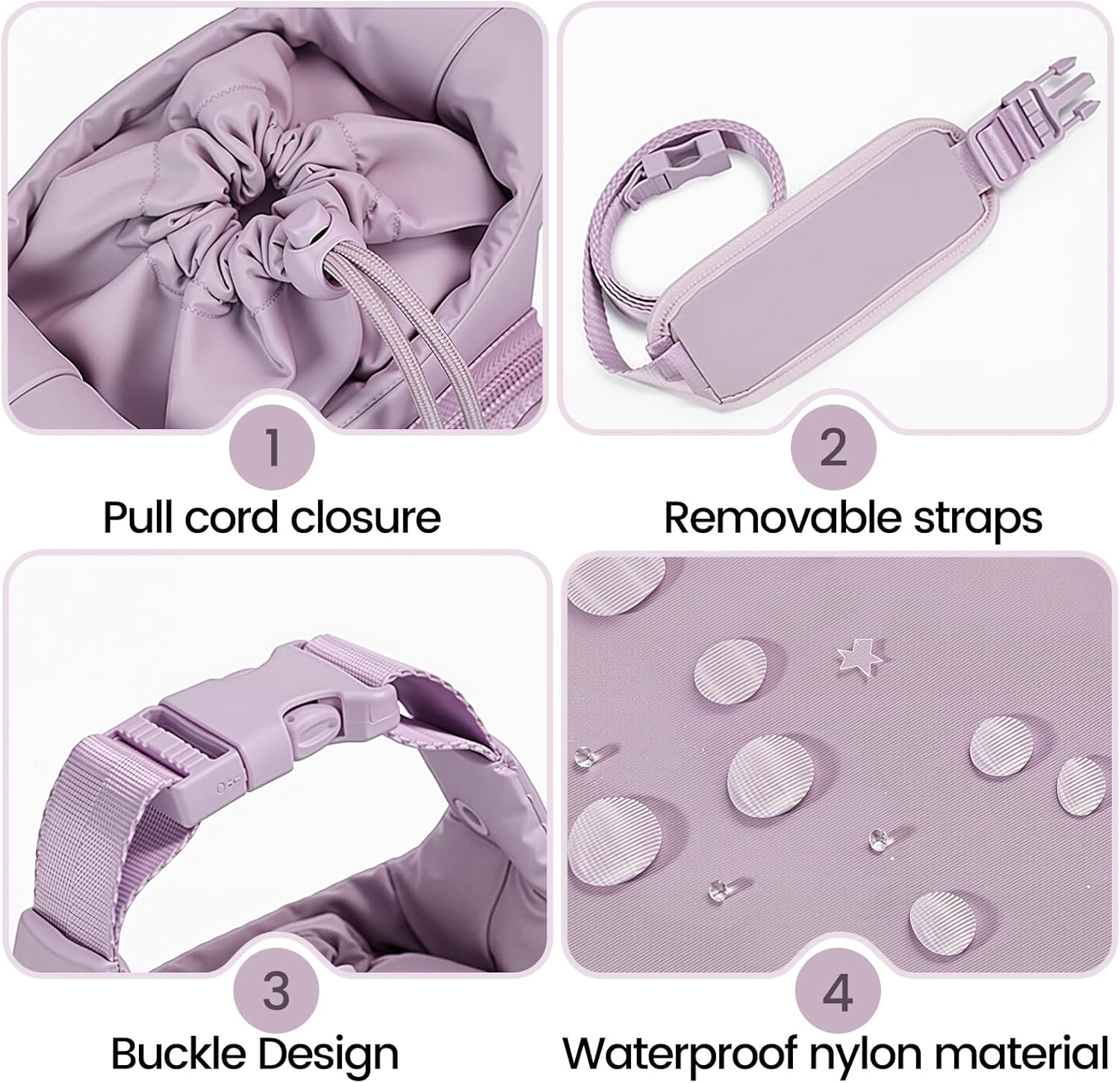 2 Pack Water Bottle Holder Sleeve with Phone Pocket 32oz 40oz Tumbler Insulated Water Bottle Holder with Adjustable Shoulder Strap Carrier Sling Bag Outdoor Sports Water Bottle Accessories - Image 5