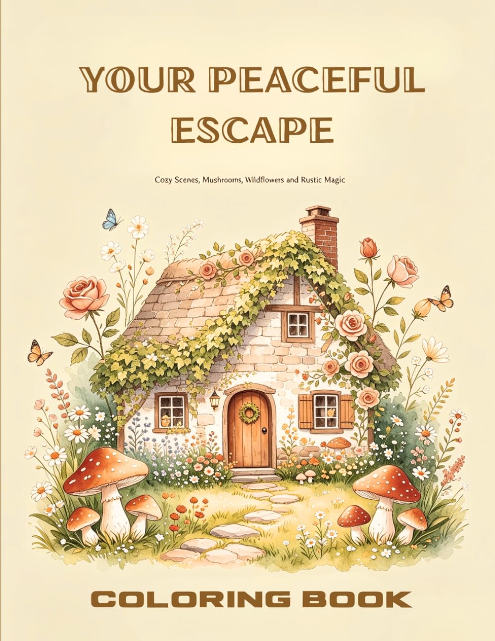 YOUR PEACEFUL ESCAPE: Cozy Scenes, Mushrooms, Wildflowers and Rustic Magic