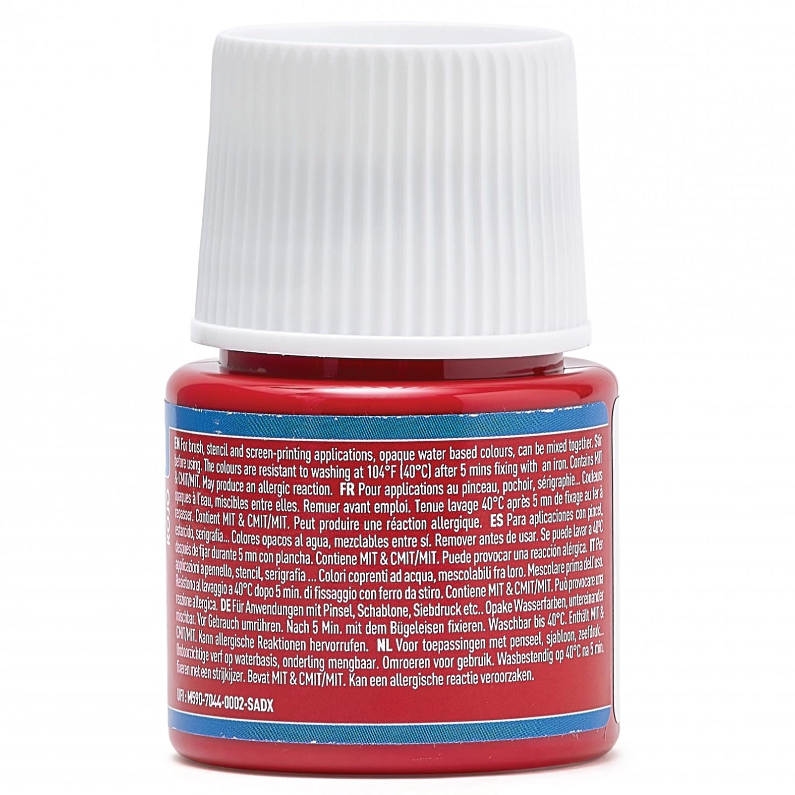 Pittura Per Tessuti Pébéo Setacolor Opaca Rosso 45ml - Per Tingere E Decorare Stoffa - Foto 2