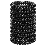 JessLab Spiral Hair Ties for Women, 10-Pack Traceless No-Damage Ponytail Holders, Coils Hair Bands for Girls, Assorted Colors