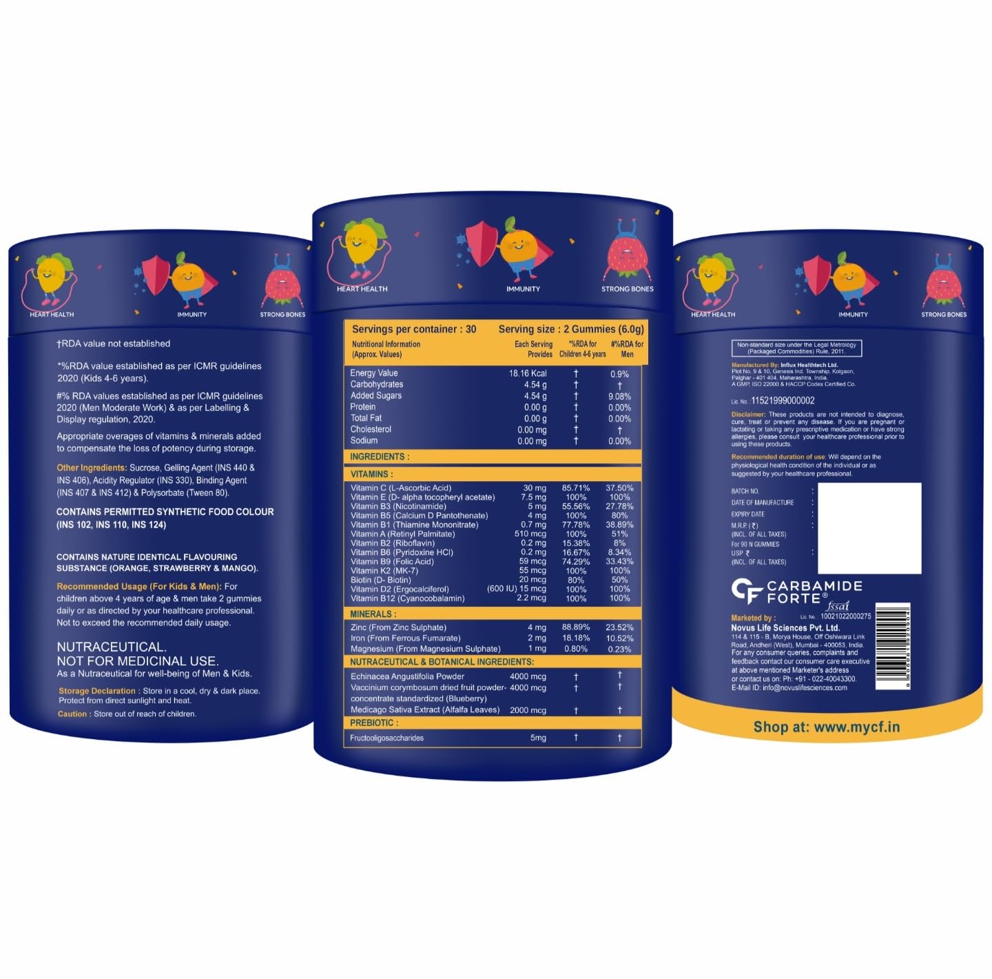 Carbamide Forte Multivitamin Gummine for children and adults € "60 gummies" Carbamide Forte Multivitamin Gummine for children and adults € "60 gummies"