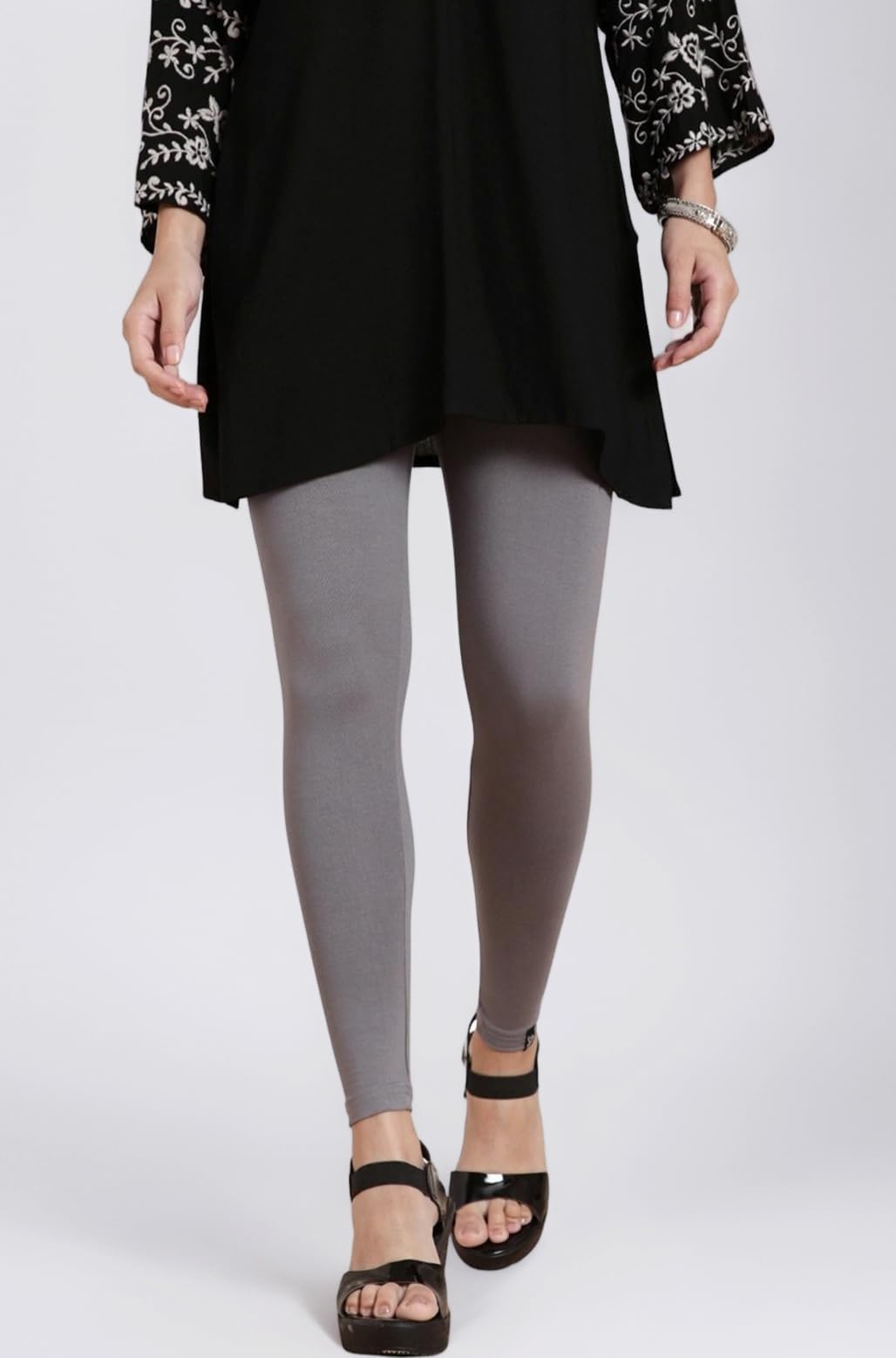 TWIN BIRDS Tailored Cut & Classic Fit Stretchable Viscose Elasthane Fabric Ankle Length Leggings for Women