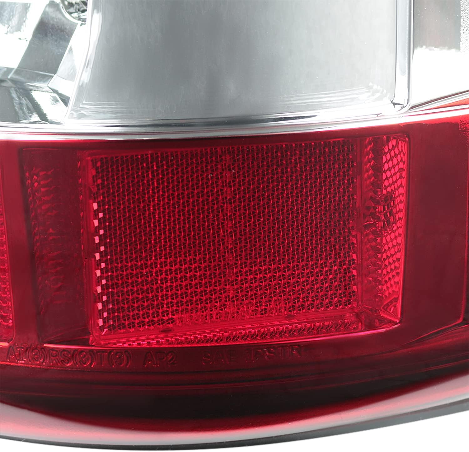 SPEC-D TUNING Red Clear Lens Tail Lights Compatible with 2000-2006 Chevy Tahoe Suburban 1500/2500, GMC Yukon/Yukon XL, Left + Right Pair Assembly