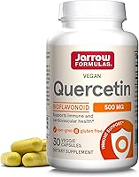 Vista 1 de Jarrow Formulas Cápsulas de quercetina de 500 mg - 30 cápsulas vegetales - Apoya el estado antioxidante, la salud cardiovascular y la salud