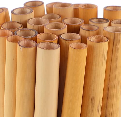 Miniatura 5 de TEHAUX Varillas de bambú, 50 unidades, tubos de cartón para abejas, tubos de repuesto para apicultores, tubos de recambio de anidación, insertos de