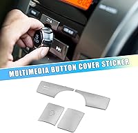 Vista 2 de Consola central multimedia Radio ES botón cubierta etiqueta CD Control botón cubierta para Mercedes-Benz Clase E ABS tono plateado