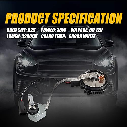 Miniatura 5 de RANSOTO Balasto de faros delanteros HID de xenón compatible con Nissan 350z 370z Altima Murano Rogue Infiniti G35 G37 Fx35 Fx45 Qx56 Qx70 con