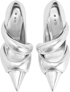 Amazon.com | JW PEI Women's Sara Pumps - Metallic Silver | Shoes