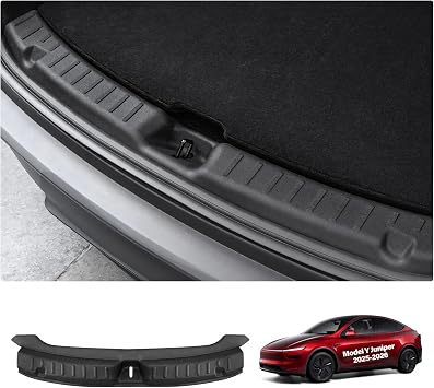 Rear Trunk Bumper Guard for Tesla Model Y Juniper 2025 Accessories, TPE Trunk Door Sill Protector for Tesla Sill Cover Protector Cargo Handling Anti-Dirty Anti-Scratch Waterproof Dust Resistant