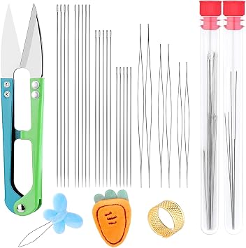 SUVSOON 29 Pcs Beading Needles Set, Beading Needles for Seed Beads