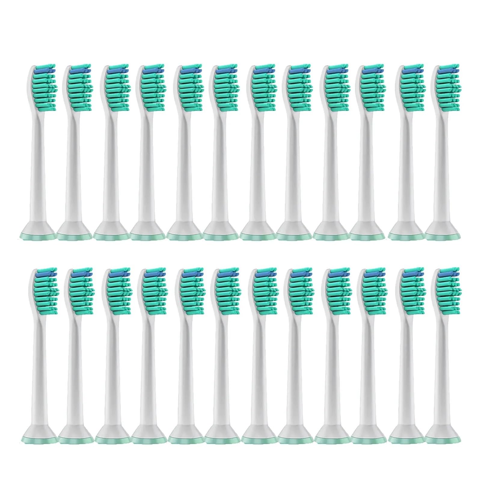 4/8/12/16/36 Testine di ricambio per spazzolino elettrico, compatibili con Philips, Testine per spazzolino elettrico 1100 2100 4100 4300 5100 5300 6100 6500 ecc. (24 pezzi)