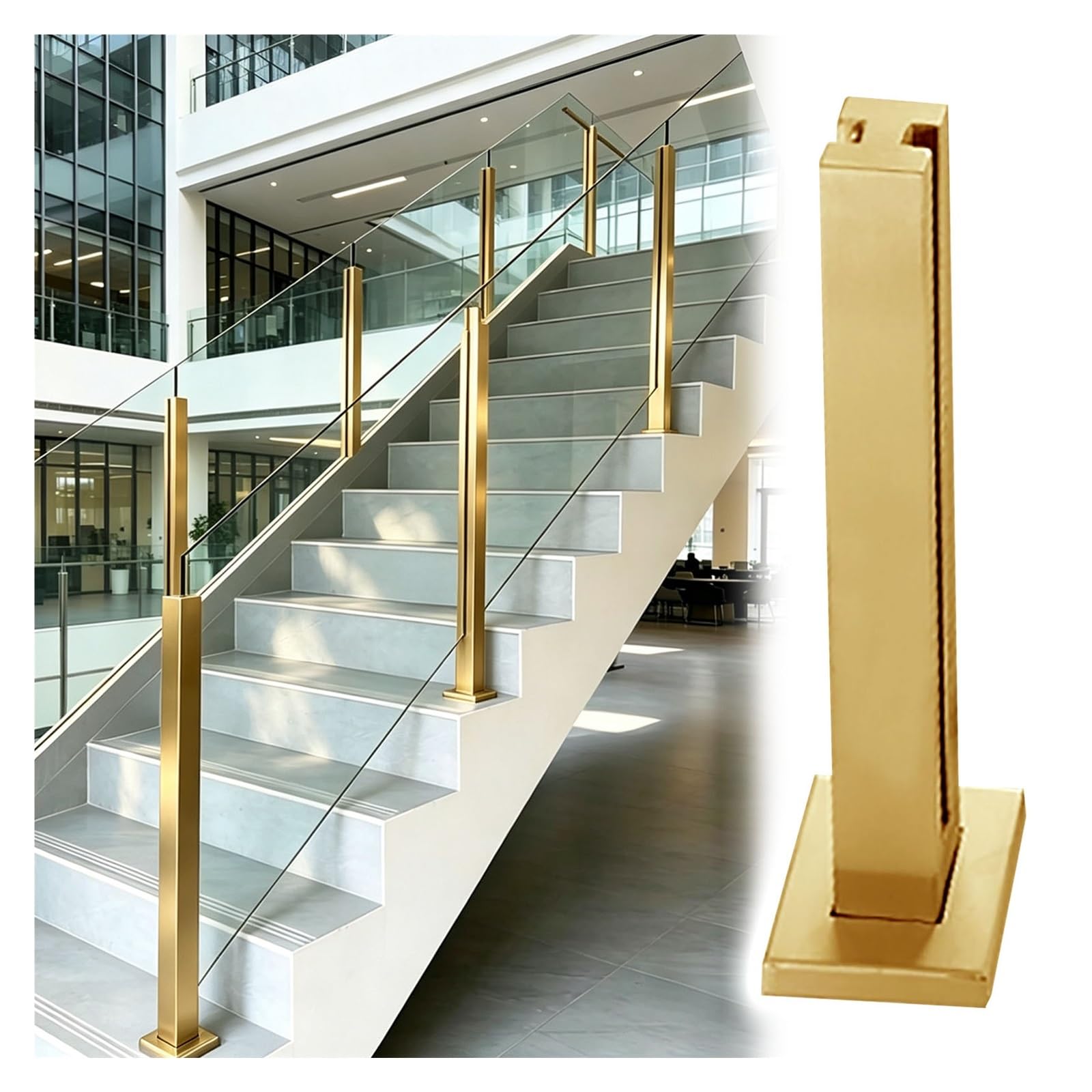 Stair Railing Post System Stainless Steel Staircase Handrail Balusters