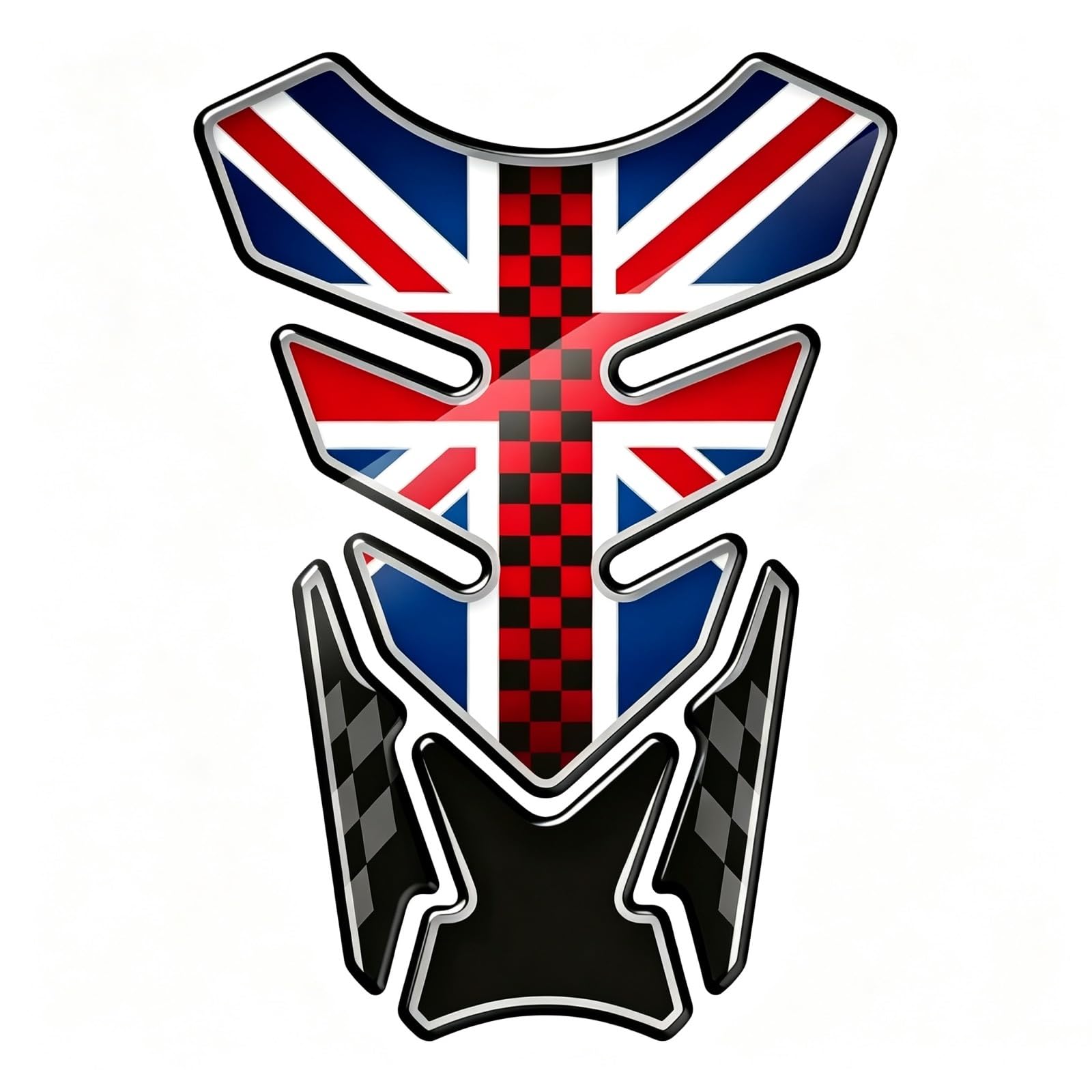 Motorrad Tank Pad Motorrad 3D Kraftstofftank Pad Aufkleber Für Daytona Für 675 765 | Motorrad-Modifikation Universal-Kraftstofftank-Pad 3D-Aufkleber-Zubehör(Blue)