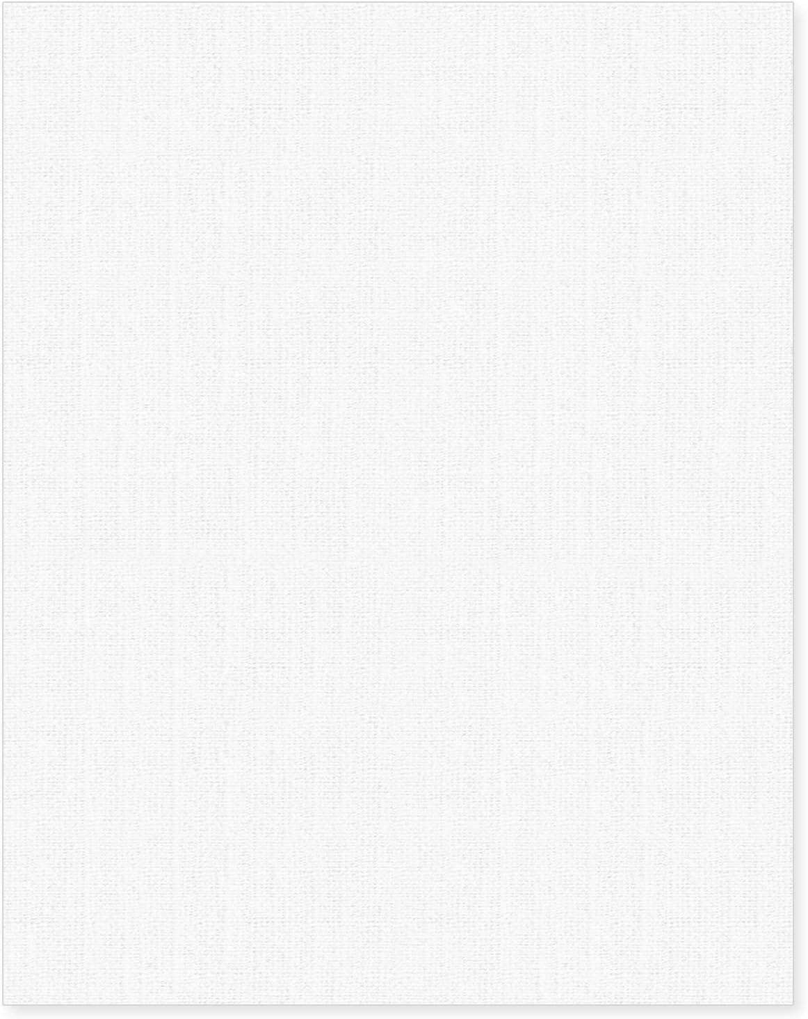 Linen Textured Cardstock White 100 Sheets 80 lb Cover, 8.5 x 11 Inches