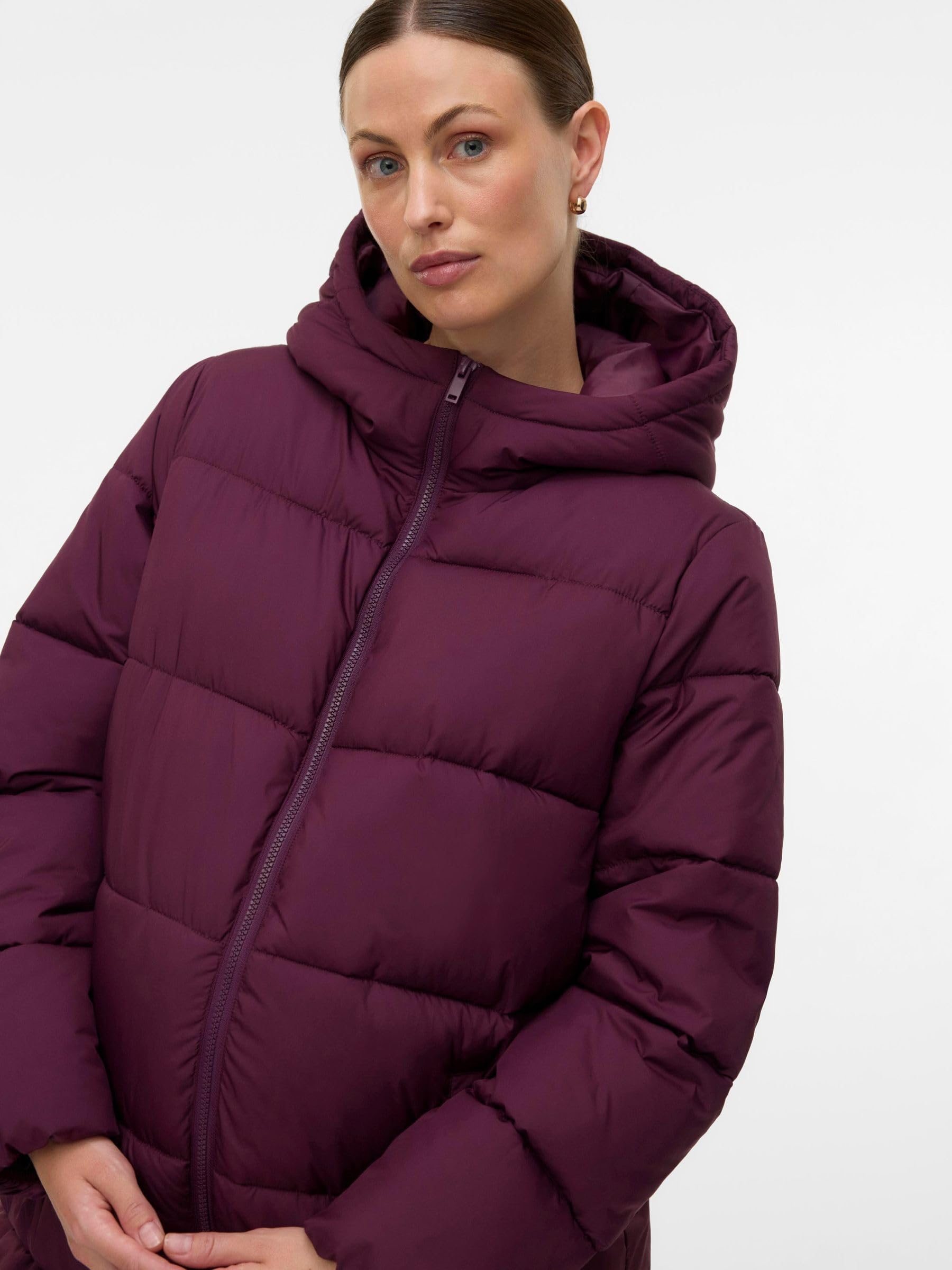 MAMALICIOUS Female Jacke Kapuze Elastische Bündchen Mantel | Jacket
