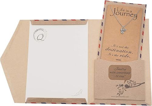 Miniatura 5 de Quan Jewelry Mini collar de bicicleta, colgante de viajero de viaje, regalos para ciclistas y pasión por los viajes, collares delicados