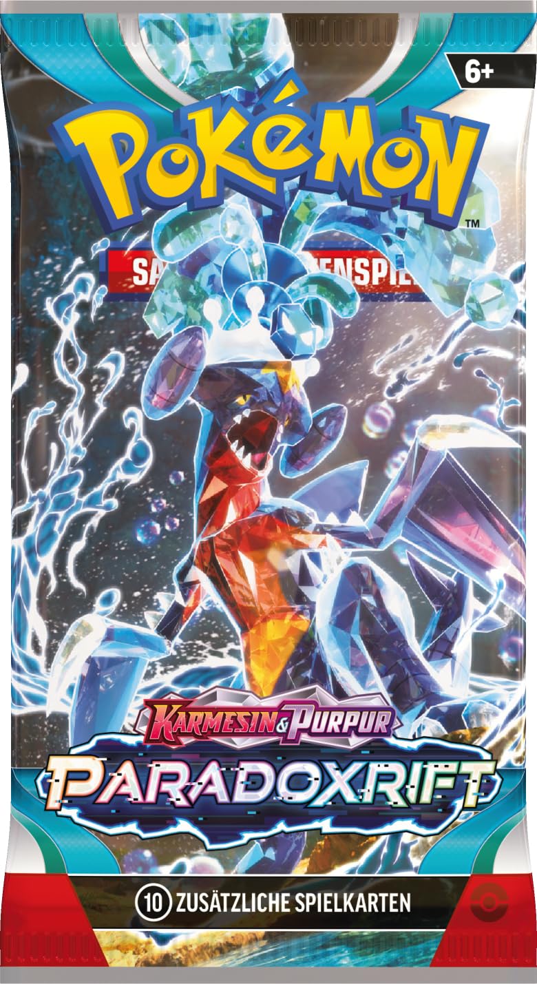 Pokémon-Sammelkartenspiel: Boosterpack-Display-Box Karmesin & Purpur – Paradoxrift (36 Boosterpacks)