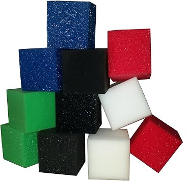 RaceCityFoam Foam Pits Cubes/Blocks (108pcs) - 4 x 4 x 4 - White