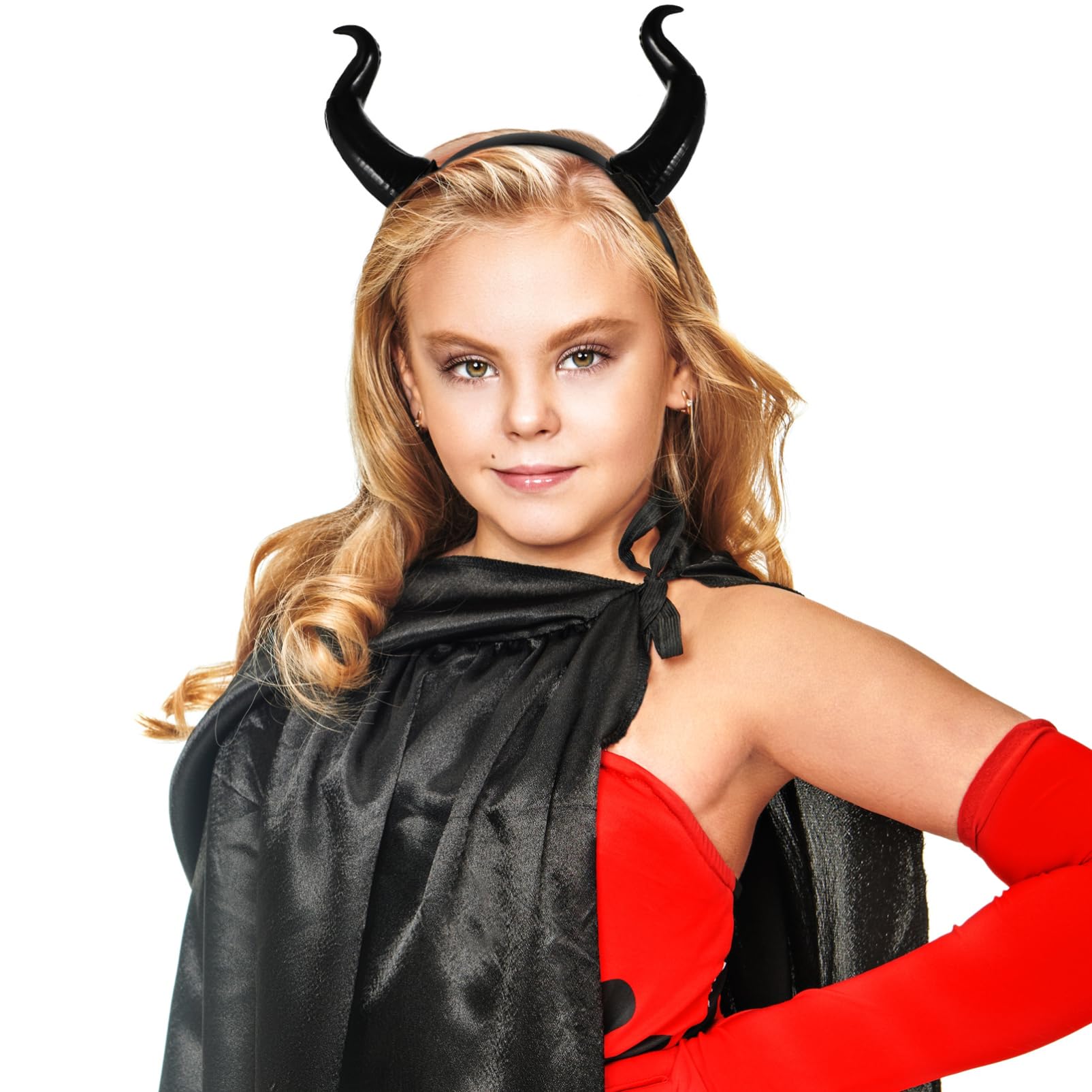 Toyvian Black Horn Halloween Headband: Gothic Devil Horn Headband Ox Accessories - Bull Costume Party Hair Accessories