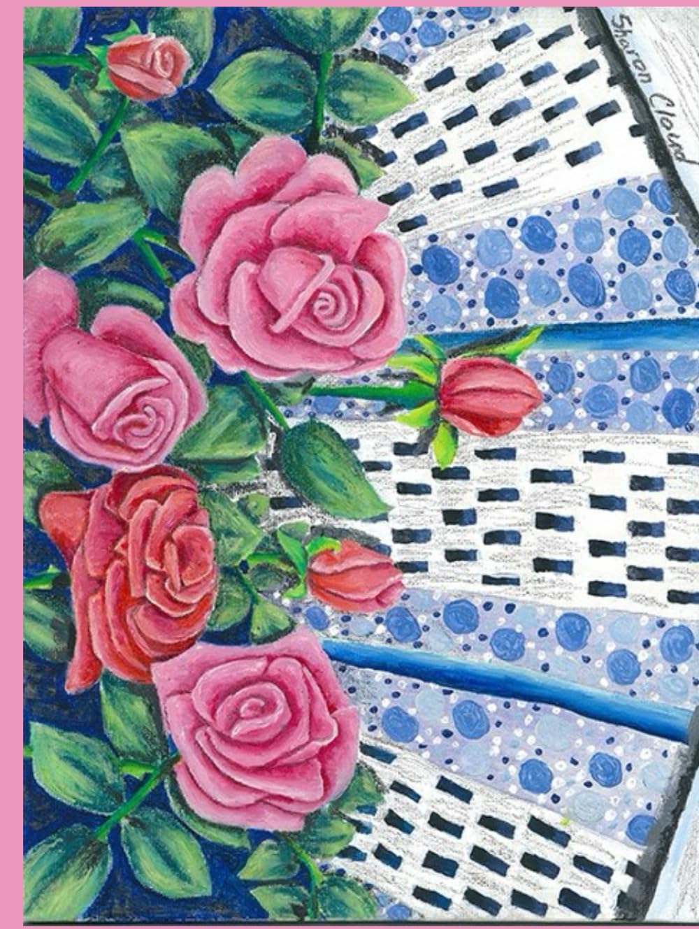 Journal Mixed Media Roses Art by Sharon Kay pour libérer votre créativité