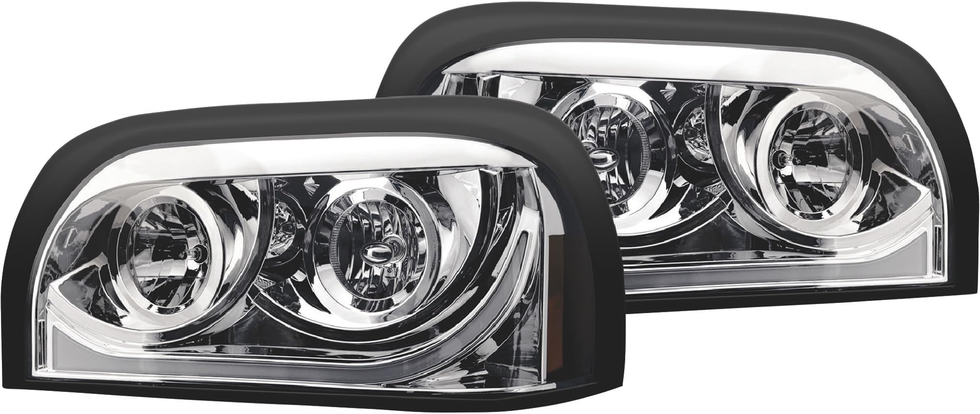 Trux Accessories 27in. x 15in. Freightliner Century Passenger's Side Halogen Projector Semi-Truck Headlight - Model Number TLED-H14