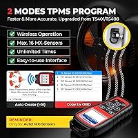Vista 3 de Autel MaxiTPMS TS508WF TPMS Herramienta de programación, WiFi 2026 Ver. de TS508 TS501 Pro TS408S, sensores TPMS Program Autel (315/433MHz), TPMS