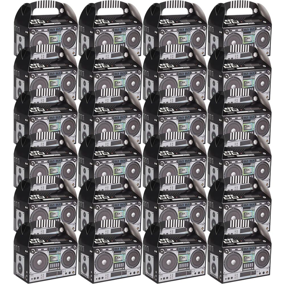 Boîtes à dragées boom box prêtes à poser, la boîte cadeau vintage pour vos friandises