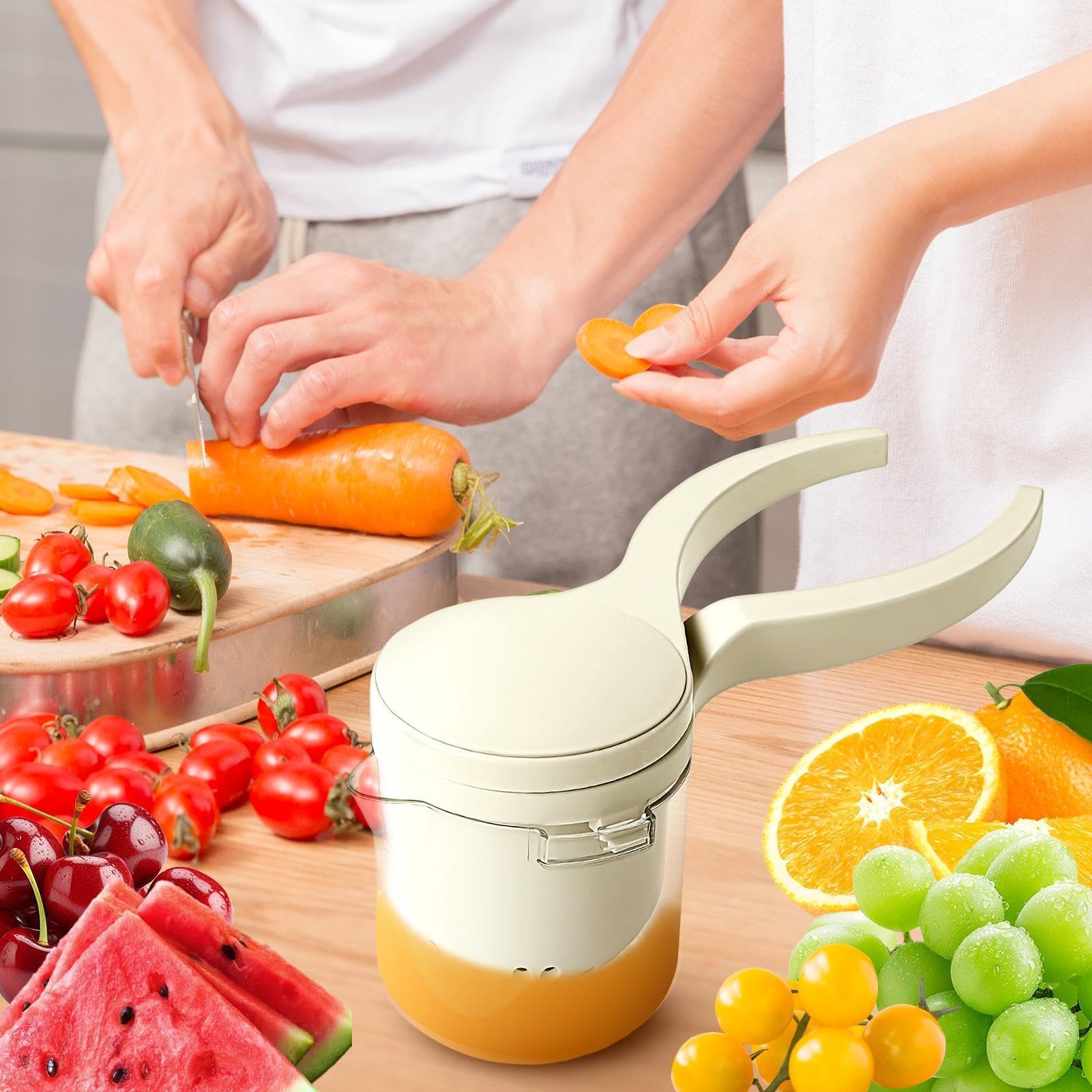 Przenośna ręczna wyciskarka do cytrusów, wyciskarka do owoców grejpfruta, pomidora, granatu, arbuza i limonki, idealna na pikniki na świeżym powietrzu i do użytku domowego