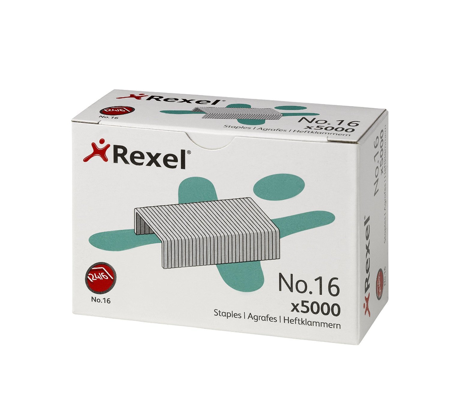 3xRexel No. 16 (24/6) 6mm Staples 25 Sheet Capacity (Pack of 5000)