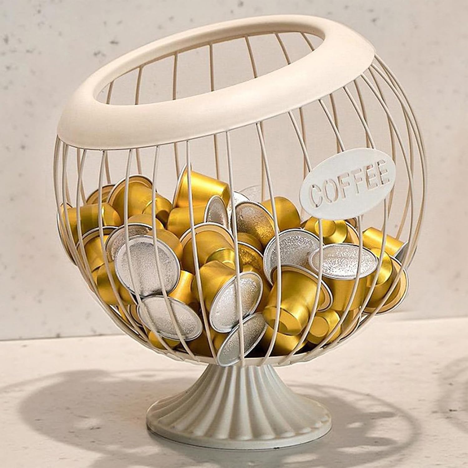 Sturdy Coffee Organizers Basket in Elegant Designs Featuring Opening Portable Accessory for Home or Offices Use Coffee Holder