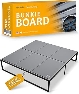 Meliusly Heavy Duty 10mm Bunkie Board King Size (76x80'') Patent Pending Low Profile Bed Board Design - Breathable, Noise Minimizing, Moisture Resistant Bunkieboards, Low Profile Bed Support