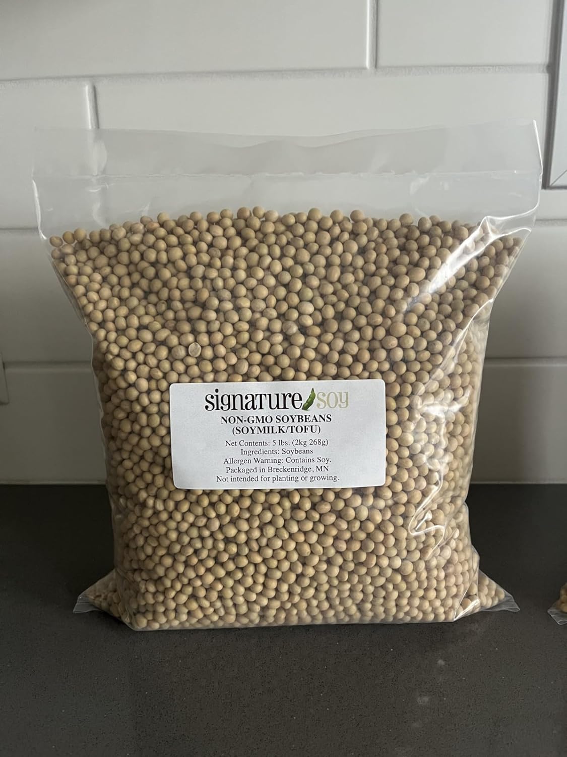 Signature Soy NON-GMO Soybeans for Soymilk & Tofu 5 Lbs. FRESH CROP