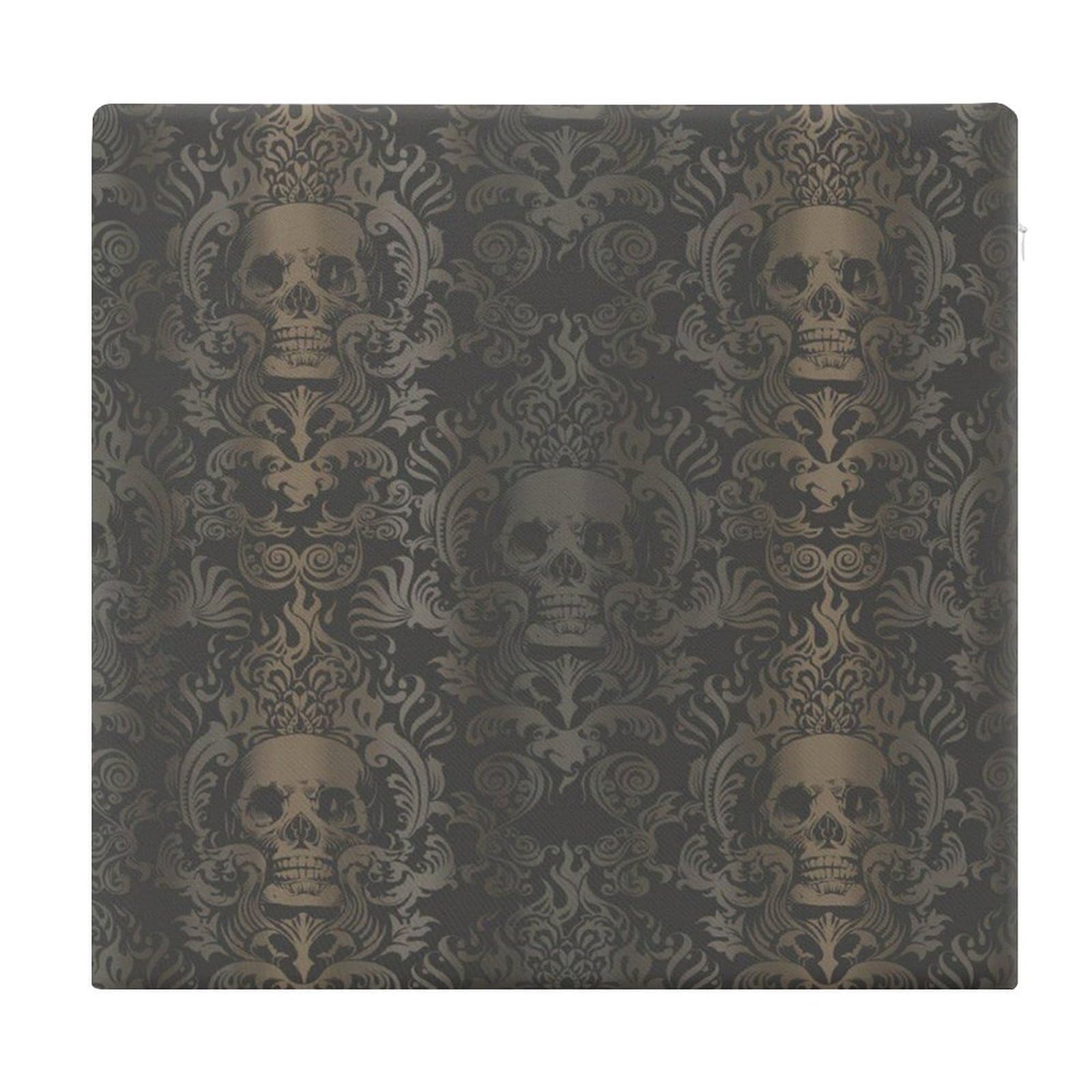 Cojín de calavera gótica para silla de comedor o teletrabajo en casa