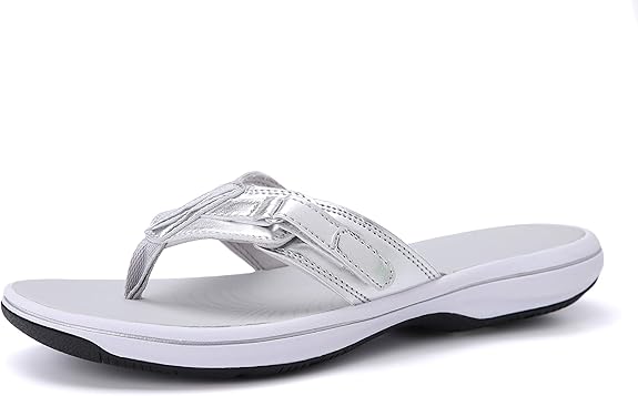 DOGDAN Women's Flip Flops Thong Cushion Sandals Toepost Slippers